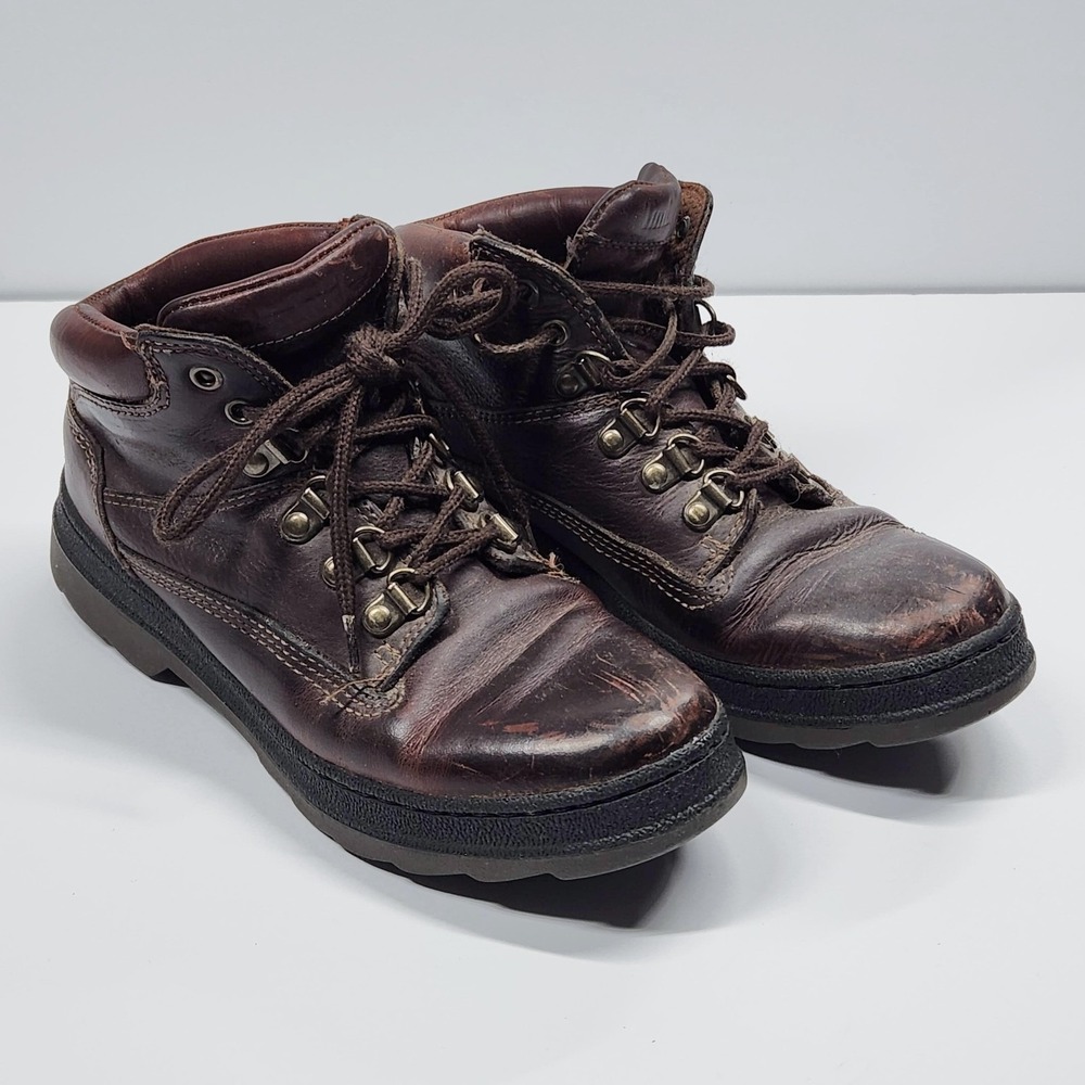 Timberland Chukka Boots Womens Size 6.5 Brown Leather Ankle Hiking Work 64380